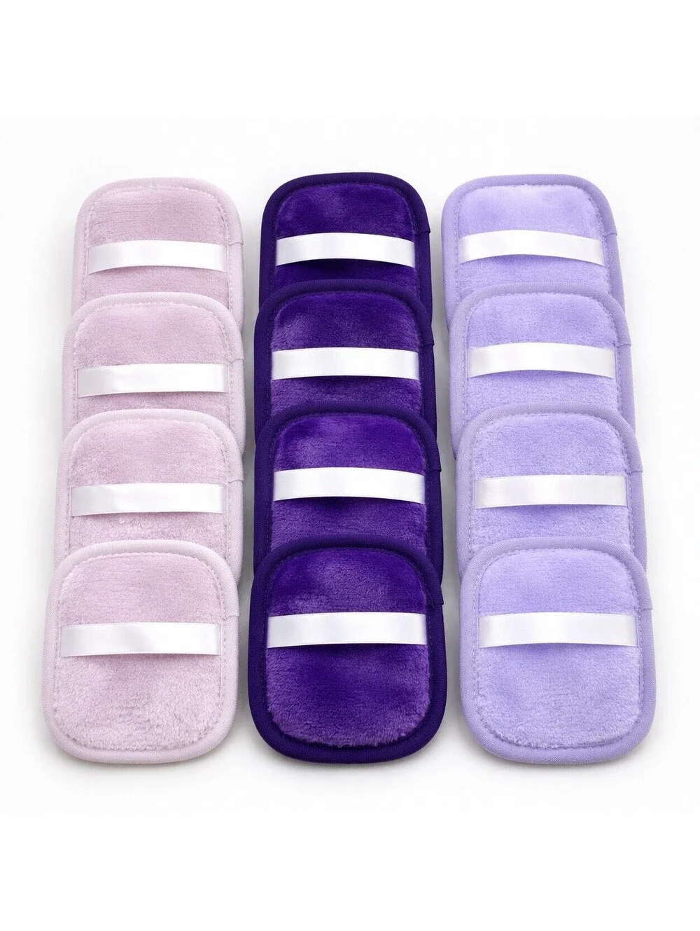 12 Reusable Makeup Remover Pads Soft Microfiber Face Cleansing Washable Set